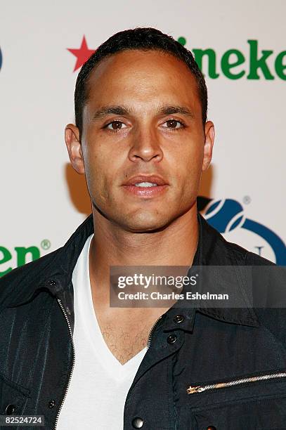 Actor Daniel Sunjata attends the US Open USTA/Heineken Premium Light Players Party at the Empire Hotel on August 22, 2008 in New York City, New York.