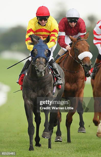 Centennial ridden by Jimmy Fortune wins the Ladbrokes Great Voltigeur Stakes on the first day of the August Bank Holiday Meeting at Goodwood Race...