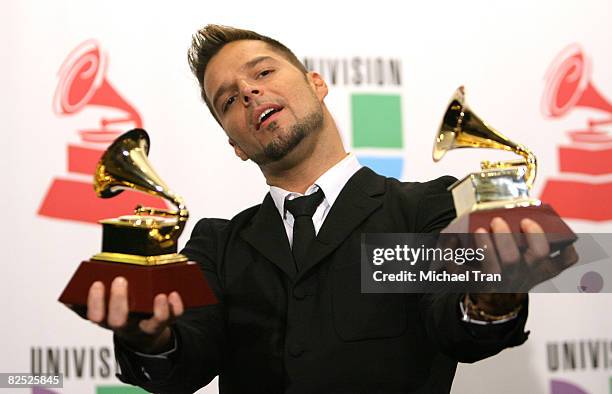 Latin Singer Ricky Martin 627 The 8th Annual Latin Grammy Awards Press Room Stock Photos, High ...