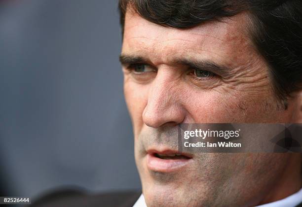 Sunderland manager Roy Keane looks on during the Barclays Premier League match bewteen Tottenham Hotspur and Sunderland at White Hart Lane on August...