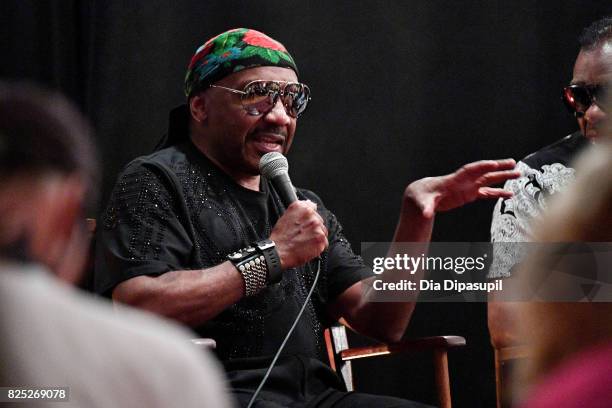 Ernie Isley attends the Santana and The Isley Brothers Media Event at Electric Lady Studio on August 1, 2017 in New York City.