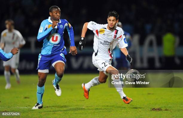 Kevin BRU / Gueida FOFANA - - Le Havre / Boulogne - 27eme journee de Ligue 2,