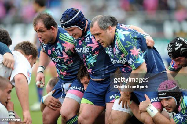 David ATTOUB / Remi BONFILS / Rodrigo RONCERO - - Stade Francais / Agen - 21e journee Top 14,