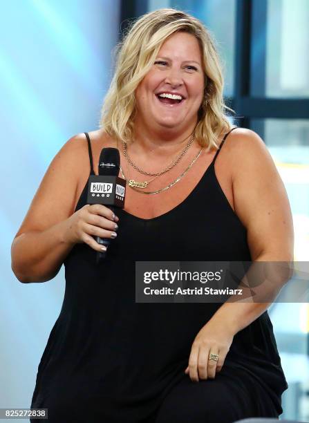 Comedian Bridget Everett discusses her film "Fun Mom Dinner" at Build Studio on August 1, 2017 in New York City.