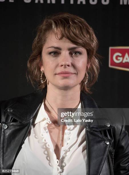 Dolores Fonzi attends a press conference for 'La Cordillera' at Abasto Hoyts Cinemas on August 1, 2017 in Buenos Aires, Argentina.