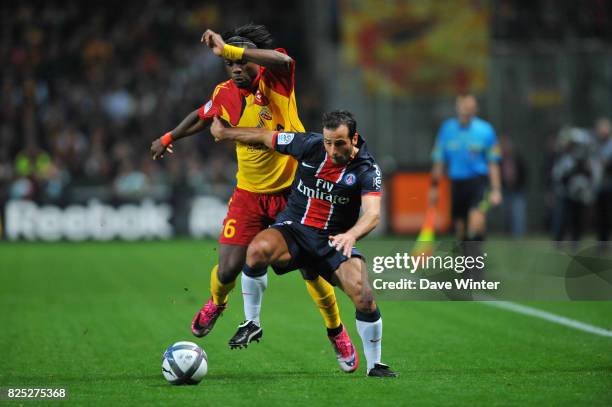 Henri BEDIMO / Ludovic GIULY - - Lens / PSG - Ligue 1, 7e journee.