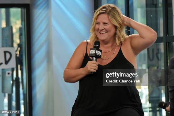 Bridget Everett attends Build series to discuss the new comedy "Fun Mom Dinner" at Build Studio on August 1, 2017 in New York City.