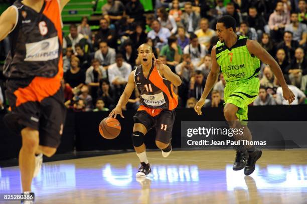 Marc Antoine PELLIN / Clifford HAMMONDS - - ASVEL / Le Mans - Match retour d'Euroligue 2010/2011,