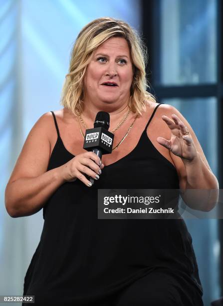 Bridget Everett attends the Build Series to discuss her new movie 'Fun Mom Dinner' at Build Studio on August 1, 2017 in New York City.