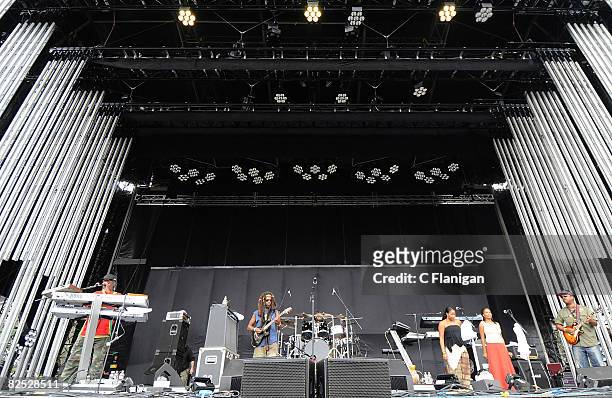 Steel Pulse performs during day 1 of San Francisco's "Outside Lands" Music & Arts Festival at Golden Gate Park on August 22 in San Francisco,...