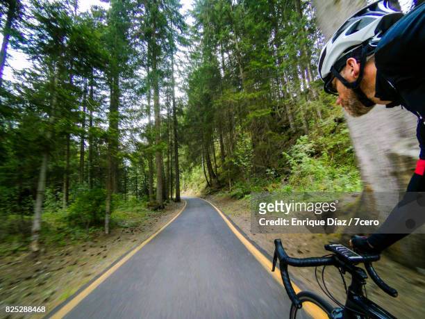 riding on an italian bike path - 7cero stock pictures, royalty-free photos & images