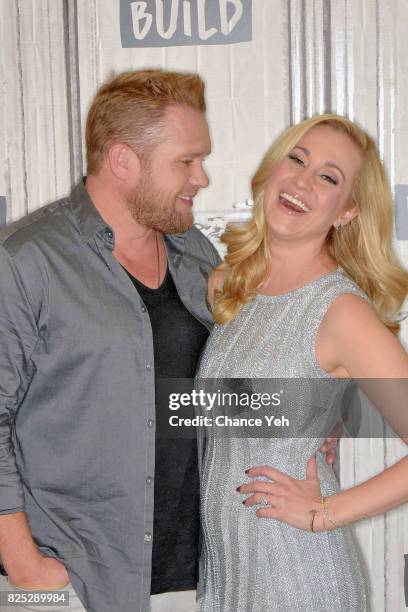 Kyle Jacobs and Kellie Pickler attend Build series to discuss their show "I Love Kellie Pickler" at Build Studio on August 1, 2017 in New York City.