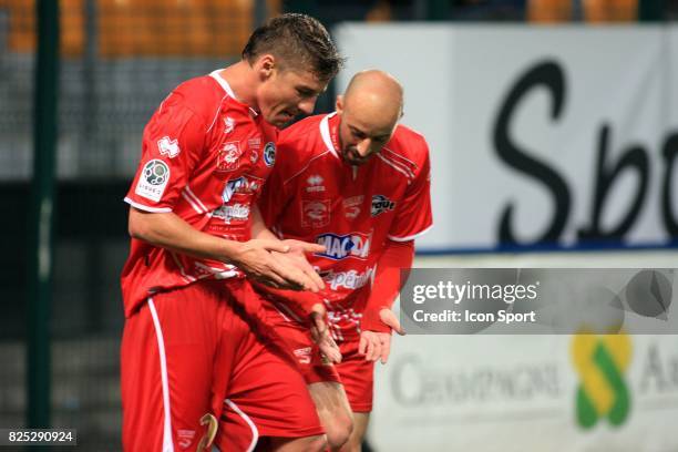 David GIGLIOTTI / Mehdi MOSTEFA - - Troyes / Nimes - 33eme journee de Ligue 2,