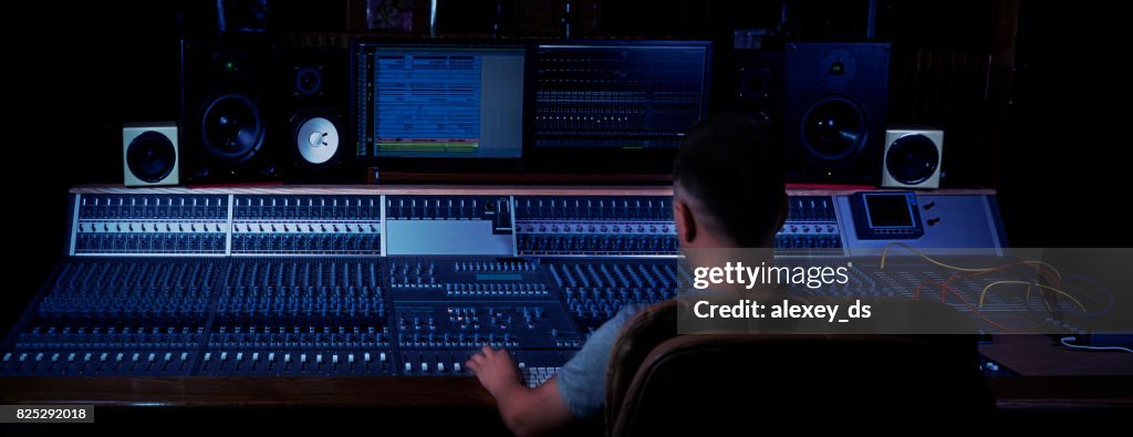 Soundman at his studio