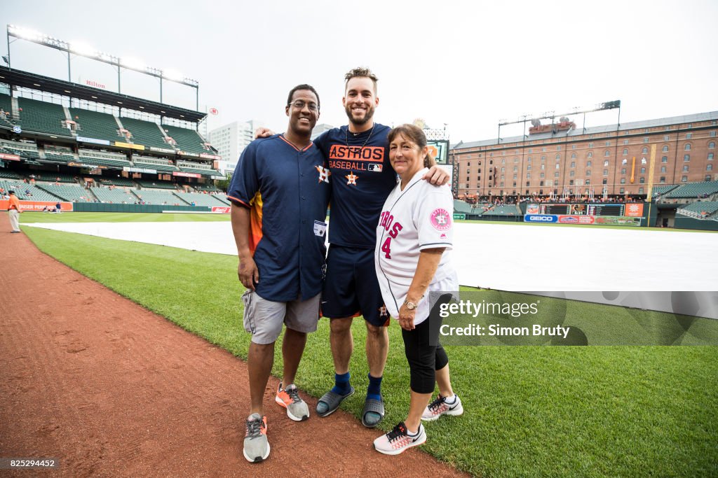 Springer Dad Houston Astros George Springer with parents George and Laura before ...