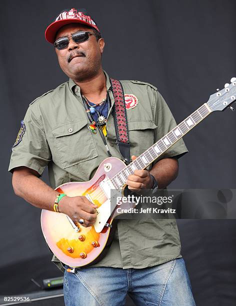 Steel Pulse performs onstage during the 2008 Outside Lands Music And Arts Festival held at Golden Gate Park on August 22, 2008 in San Francisco,...