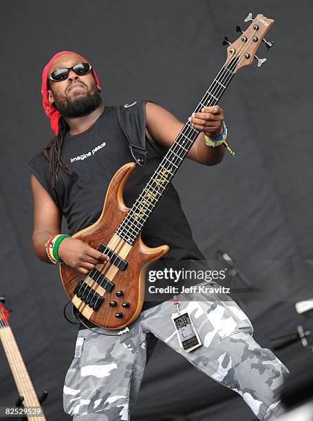 Steel Pulse performs onstage during the 2008 Outside Lands Music And Arts Festival held at Golden Gate Park on August 22, 2008 in San Francisco,...