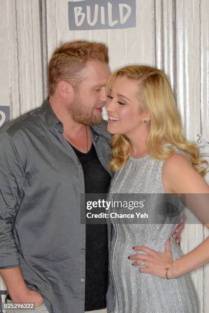 Kyle Jacobs and Kellie Pickler attend Build series to discuss their show "I Love Kellie Pickler" at Build Studio on August 1, 2017 in New York City.