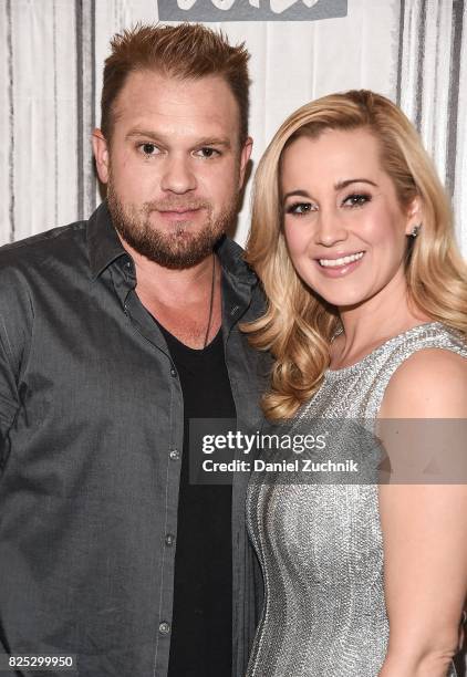 Kyle Jacobs and Kellie Pickler attend the Build Series to discuss their show 'I Love Kellie Pickler' at Build Studio on August 1, 2017 in New York...