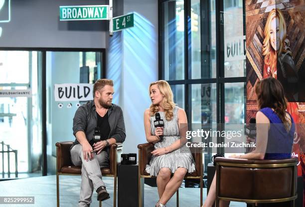 Kyle Jacobs and Kellie Pickler attend the Build Series to discuss their show 'I Love Kellie Pickler' at Build Studio on August 1, 2017 in New York...