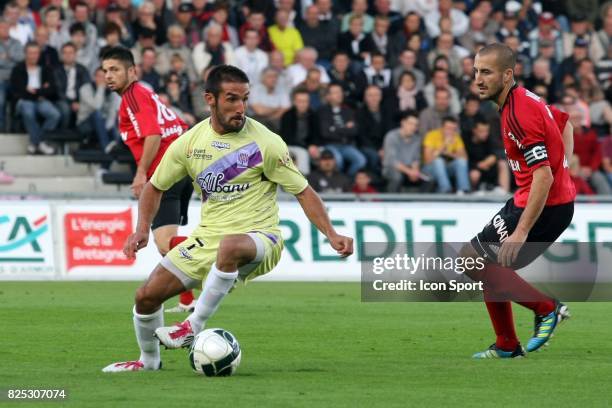 Julian PALMIERI / Lionel MATHIS - - Guingamp / Istres - 5eme journee de Ligue 2,