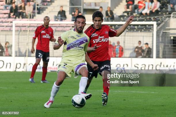 Julian PALMIERI / Dorian LEVEQUE - - Guingamp / Istres - 5eme journee de Ligue 2,