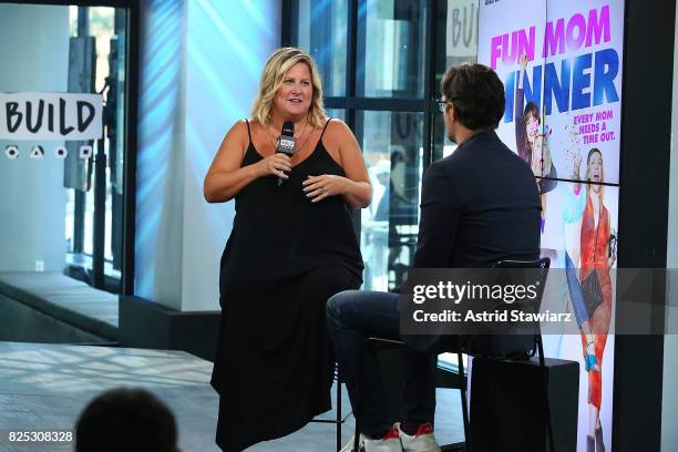 Comedian Bridget Everett discusses her film "Fun Mom Dinner" at Build Studio on August 1, 2017 in New York City.