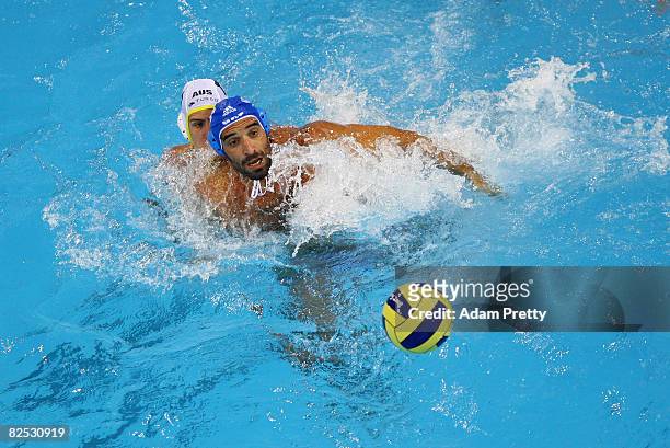 Anthony Martin of Australia Georgios Ntoskas of Greece in the Men's Classification 11-12 match between China and South Africa held at the Olympic...