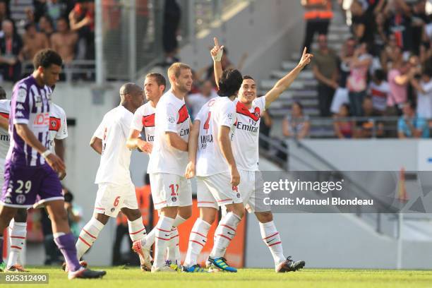 Mevlut Erding - - Toulouse / PSG - 4eme journee de Ligue 1 -