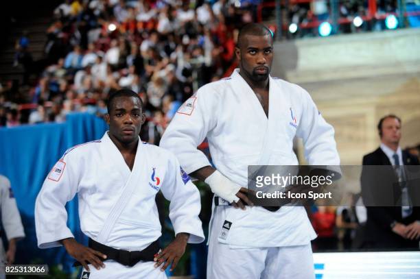 Dimitri DRAGIN / Teddy RINER - France / Bresil - - Competition par equipe Hommes - Championnats du Monde de Judo 2011 - Paris - ,