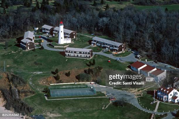 Huntington Lighthouse on April 4, 1986 in Huntington, New York.