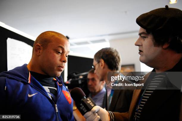 Luc DUCALCON / James McOnie - - Conference de presse - Equipe de France - Coupe du Monde de Rugby 2011 -