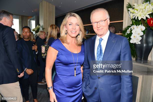 Deborah Norville and Chuck Scarborough attend Magrino PR 25th Anniversary at Bar SixtyFive at Rainbow Room on July 25, 2017 in New York City.