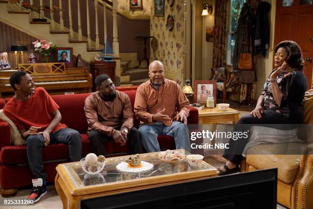 Gold Diggers" Episode 313 -- Pictured: Jerrod Carmichael as Jerrod Carmichael, Lil'Rel Howery as Bobby Carmichael, David Alan Grier as Joe...