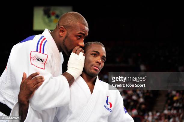 Teddy RINER / Dimitri DRAGIN - France / Bresil - - Competition par equipe Hommes - Championnats du Monde de Judo 2011 - Paris - ,