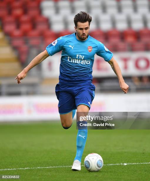 Carl Jenkinson of Arsenal during the match between Leyton Orient and Arsenal U23 at Brisbane Road on August 1, 2017 in London, England.