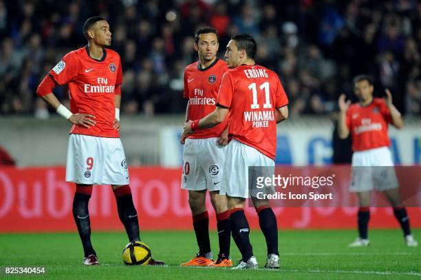 Guillaume HOARAU / NENE / Mevlut ERDING - - Paris Saint Germain / Lyon - 31e journee Ligue 1,