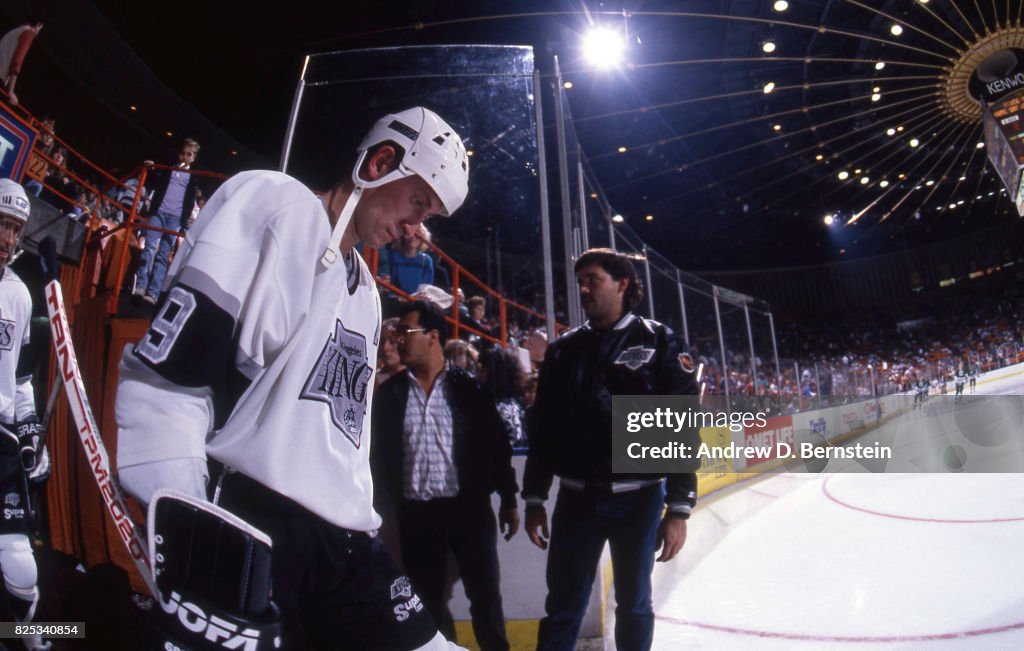 Wayne Gretzky of the Los Angeles Kings