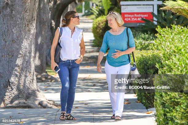 Jennifer Garner and Ben Affleck's mother Christine Anne Boldt are seen on August 1, 2017 in Los Angeles, California.