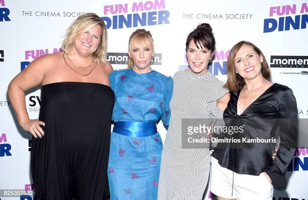 Bridget Everett, Toni Collette, Katie Aselton and Molly Shannon attend the screening Of "Fun Mom Dinner" at Landmark Sunshine Cinema on August 1,...