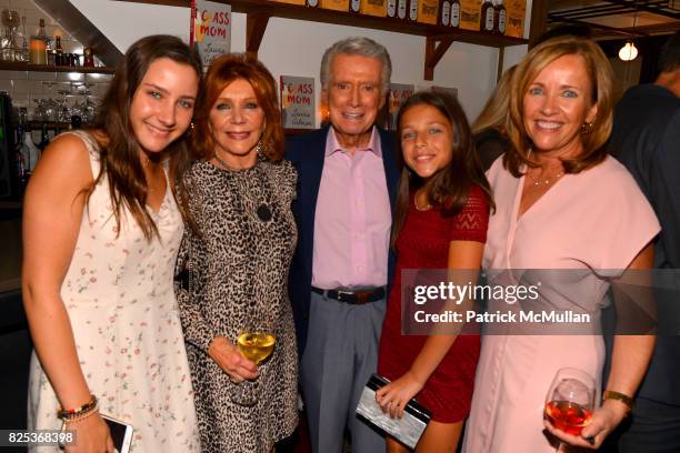 Jamie Gelman, Joy Philbin, Regis Philbin, Misha Gelman and Laurie Gelman attend Michael Gelman Celebrates The Launch Of CLASS MOM, A Novel By Laurie...