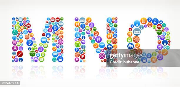 mno resort music vector button pattern - man record player stock illustrations
