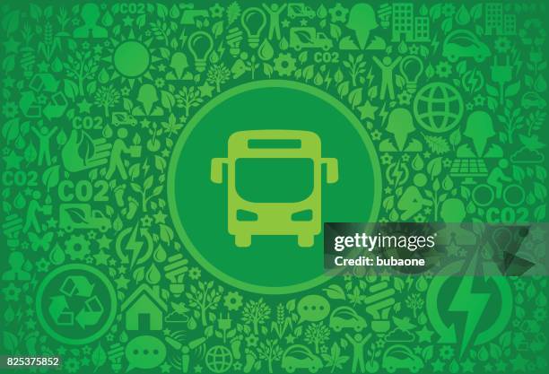 ilustrações, clipart, desenhos animados e ícones de ônibus ambiente verde vetor ícone padrão - activist icon