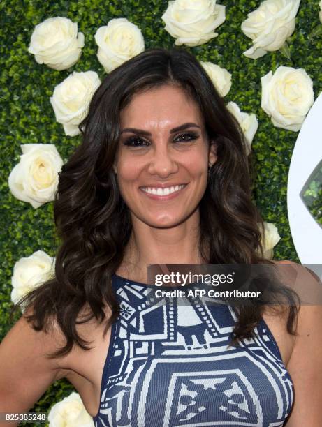 Actress Daniella Ruah attends 2017 CBS Television Studios Summer TCA Party Red Carpet, August 1, 2017 in Los Angeles, California. / AFP PHOTO /...