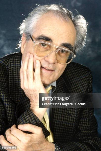 Musician Michel Legrand poses during a portrait session in Paris, France on .