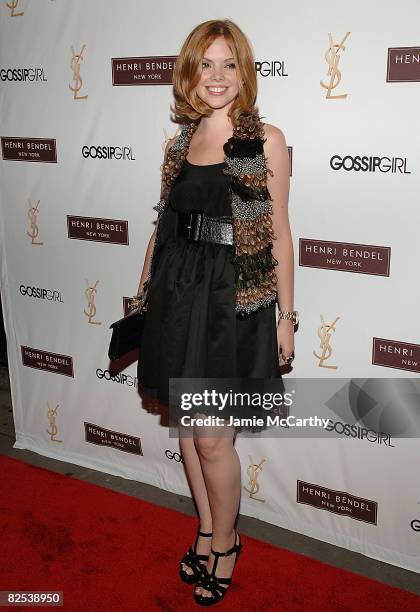 Actress Dreama Walker attends the Henri Bendel and YSL Beaute celebration of "Gossip Girl" Season 2 at Henri Bendel on August 24, 2008 in New York...