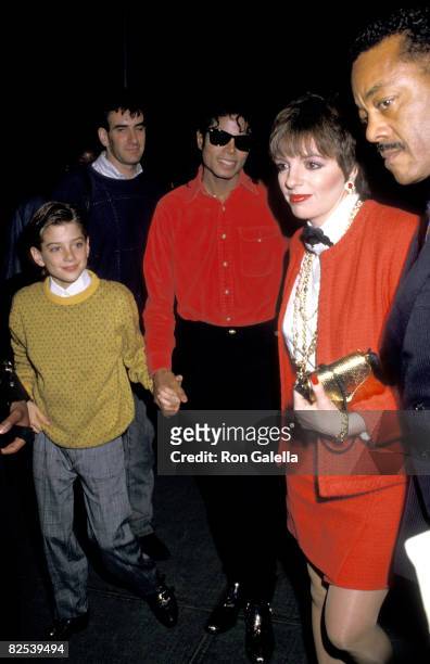 Michael Jackson, Liza Minnelli and Jimmy Safechuck