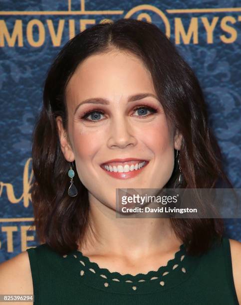 Actress Erin Krakow attends the premiere of Hallmark Movies & Mysteries' "Garage Sale Mystery" at The Paley Center for Media on August 1, 2017 in...