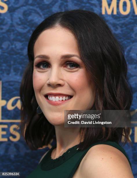 Actress Erin Krakow attends the premiere of Hallmark Movies & Mysteries' "Garage Sale Mystery" at The Paley Center for Media on August 1, 2017 in...