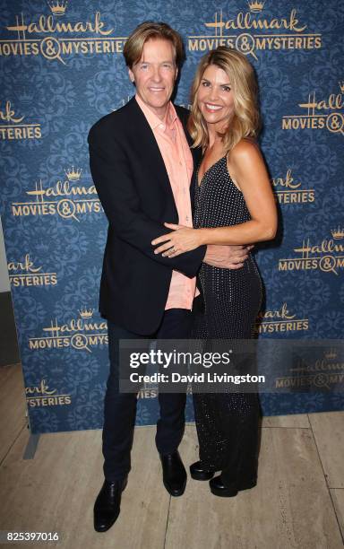 Actors Jack Wagner and Lori Loughlin attend the premiere of Hallmark Movies & Mysteries' "Garage Sale Mystery" at The Paley Center for Media on...